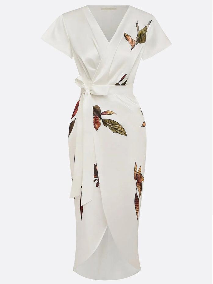 NOOR | Feestjurk met Botanische Print voor Bruiloften en Diners