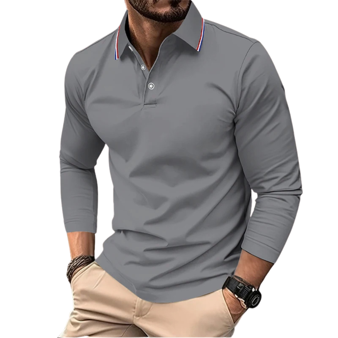 ÉMILIEN | PREMIUM CASUAL POLO MET CONTRASTERENDE Kraag