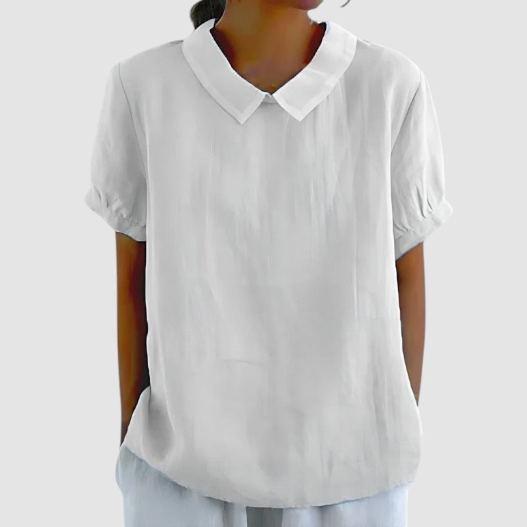 GIULIA | Minimalistische Blouse met Natuurlijke Elegantie en Dagelijks Comfort