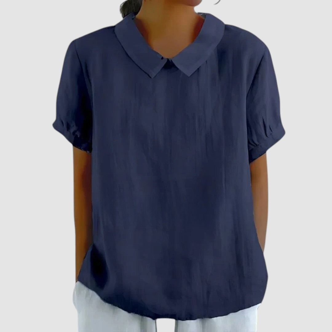 GIULIA | Minimalistische Blouse met Natuurlijke Elegantie en Dagelijks Comfort