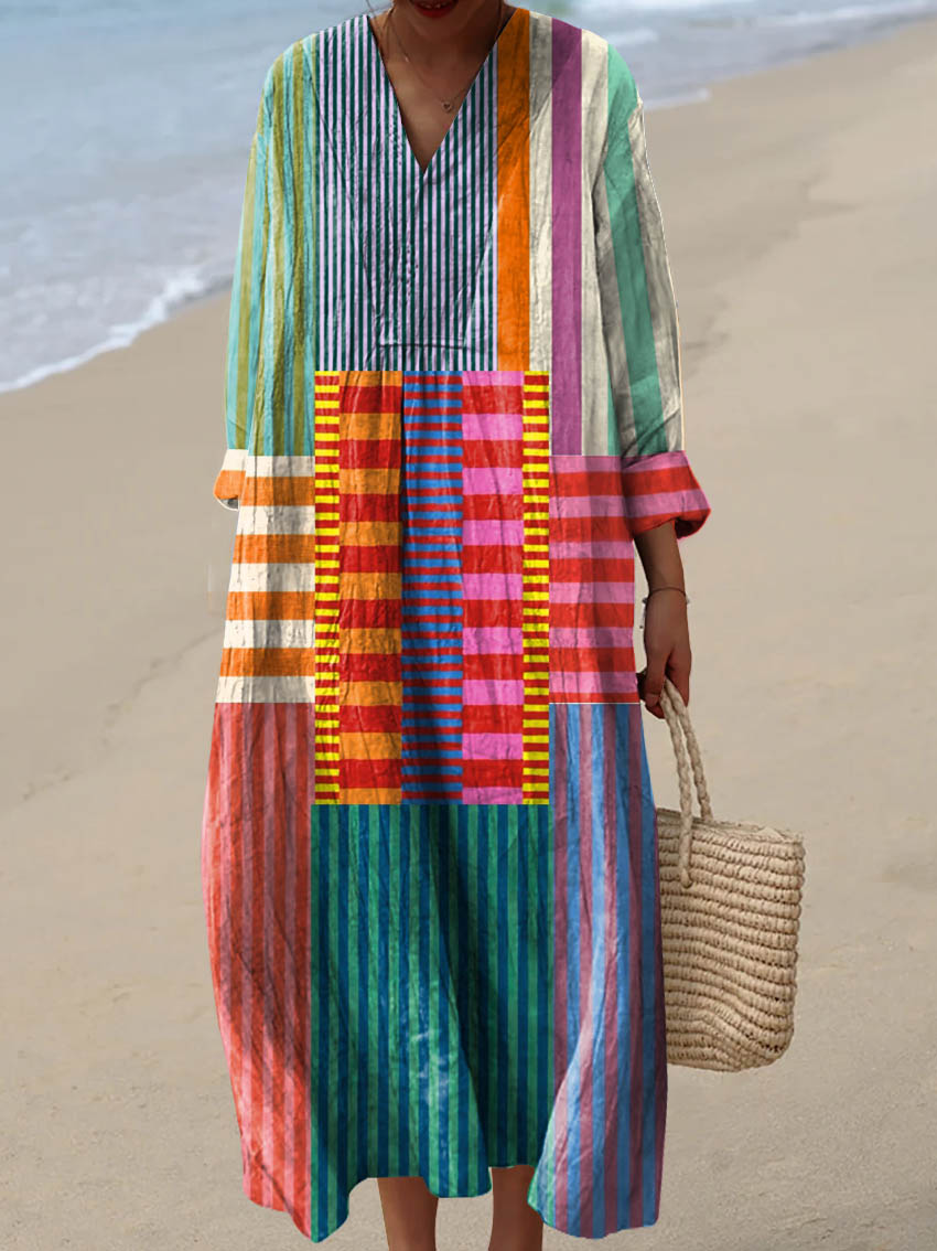 FRANCESCA | Kleurrijke en Comfortabele Jurk voor Elke Gelegenheid