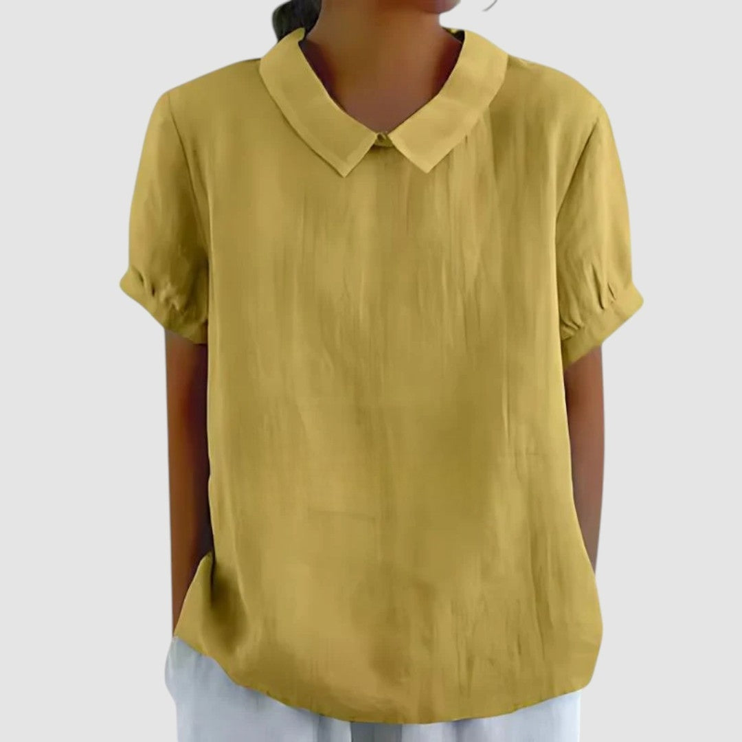 GIULIA | Minimalistische Blouse met Natuurlijke Elegantie en Dagelijks Comfort