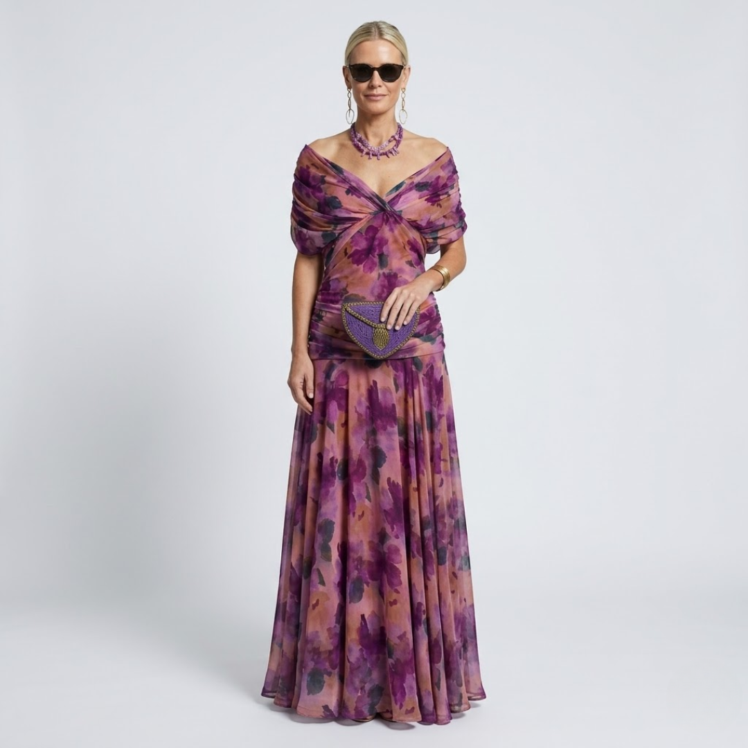 ISABELLA | Elegante Maxi-jurk met Flatterende Taille en Tijdloze Klasse