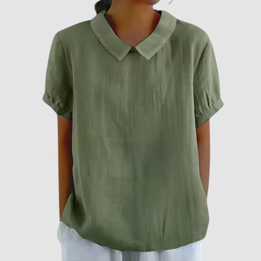 GIULIA | Minimalistische Blouse met Natuurlijke Elegantie en Dagelijks Comfort