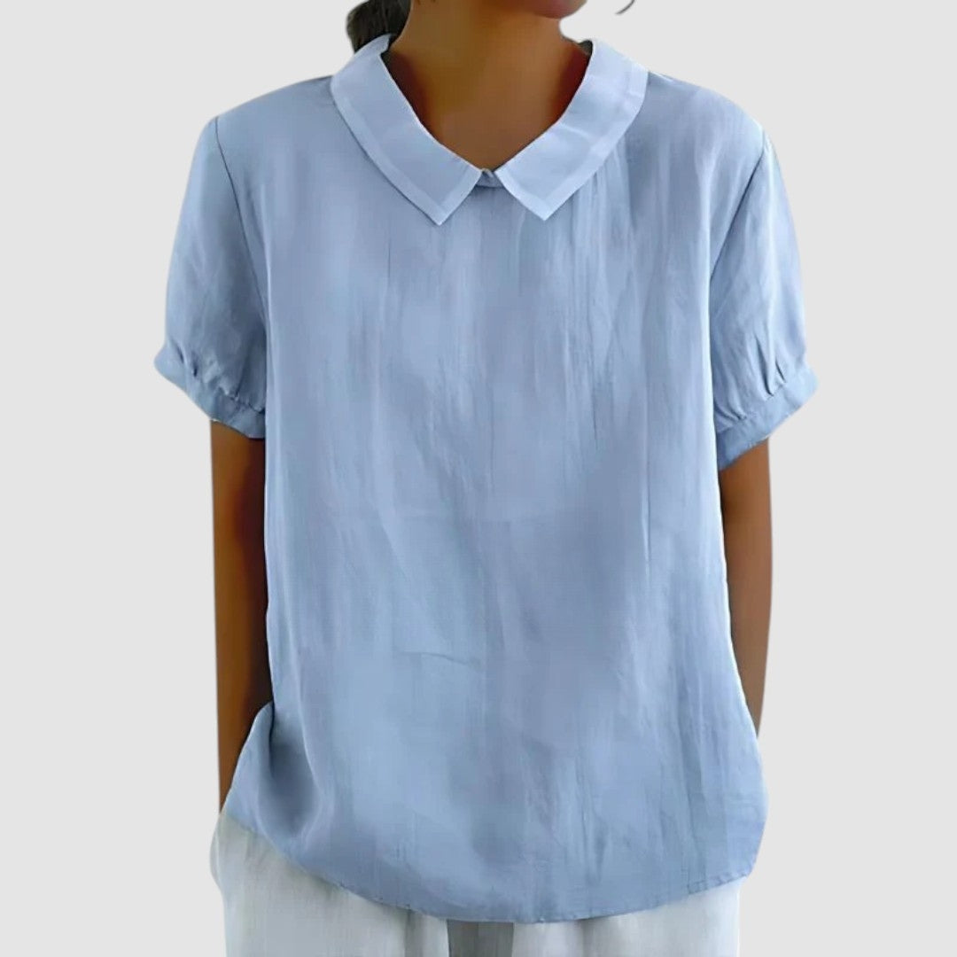 GIULIA | Minimalistische Blouse met Natuurlijke Elegantie en Dagelijks Comfort