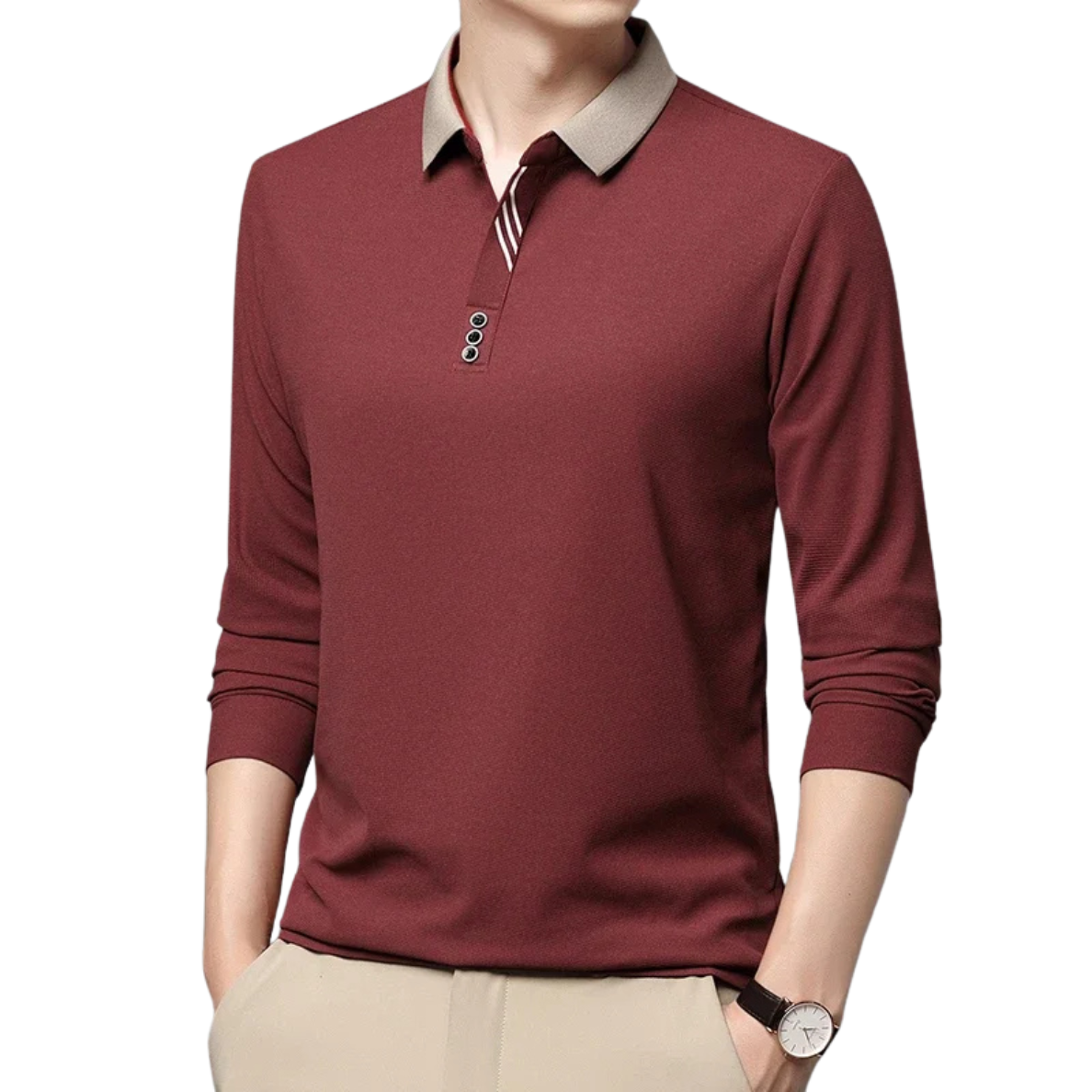 VALÉRIAN | ELEGANTE EN ADEMENDE POLO VOOR HEREN