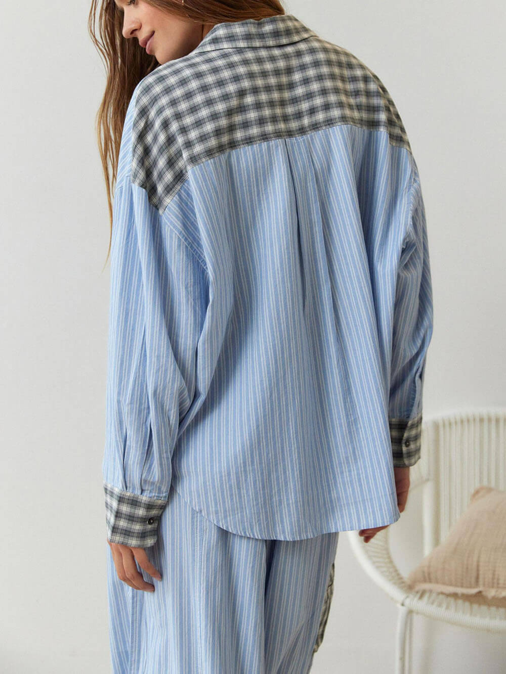 Compleet blauwe pyjama