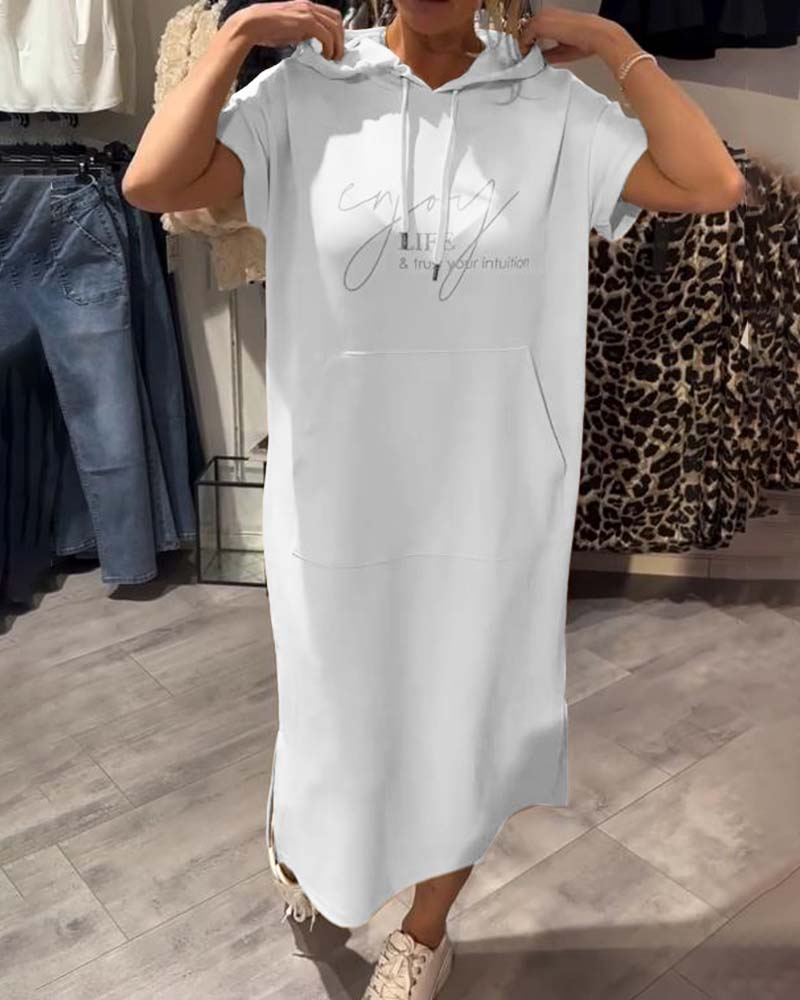VIVIANA | Casual Jurk met Capuchon voor Dagelijks Comfort en Sportieve Elegantie