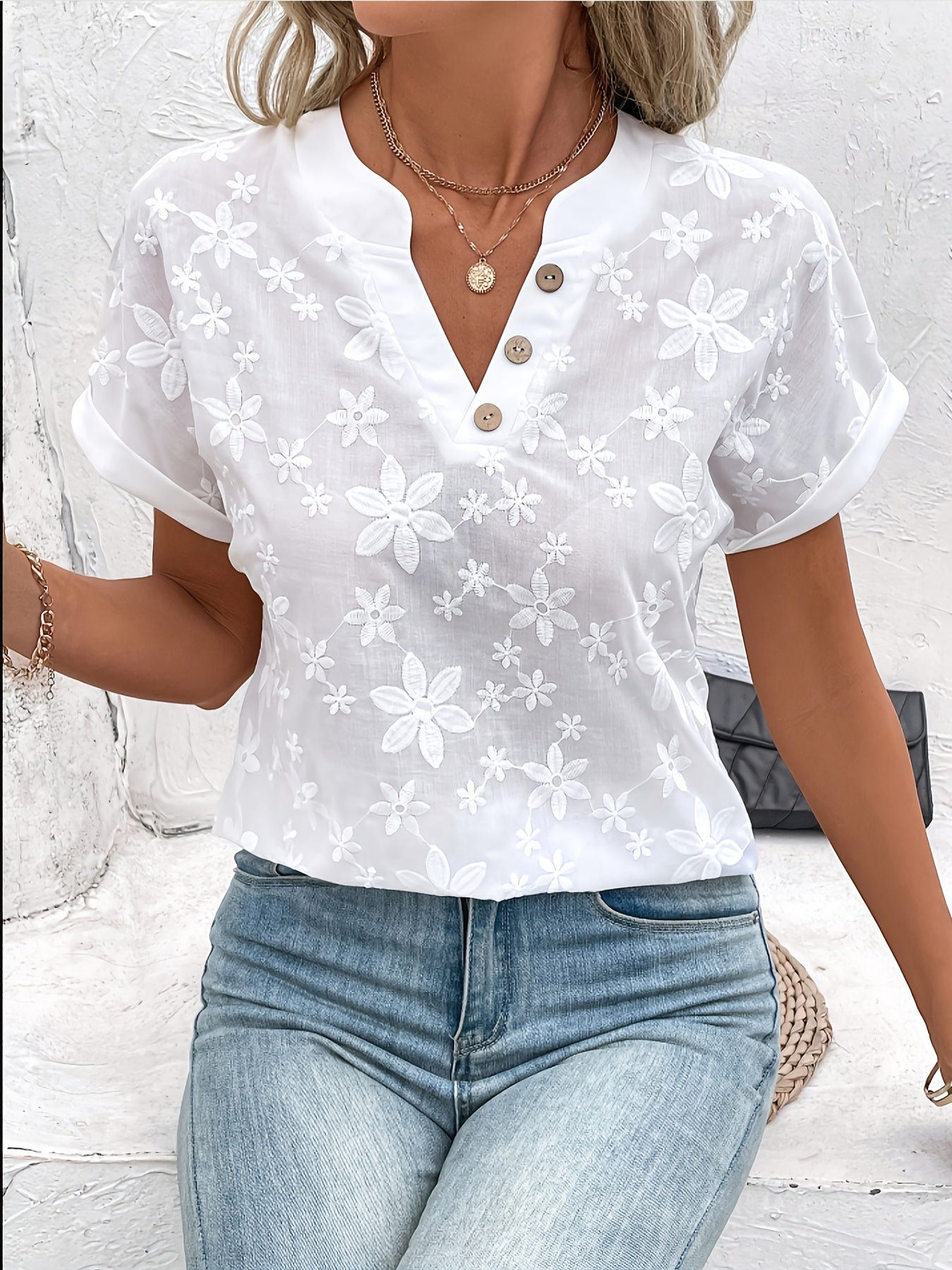 LIVIA | Chic en Vrouwelijke Witte Blouse
