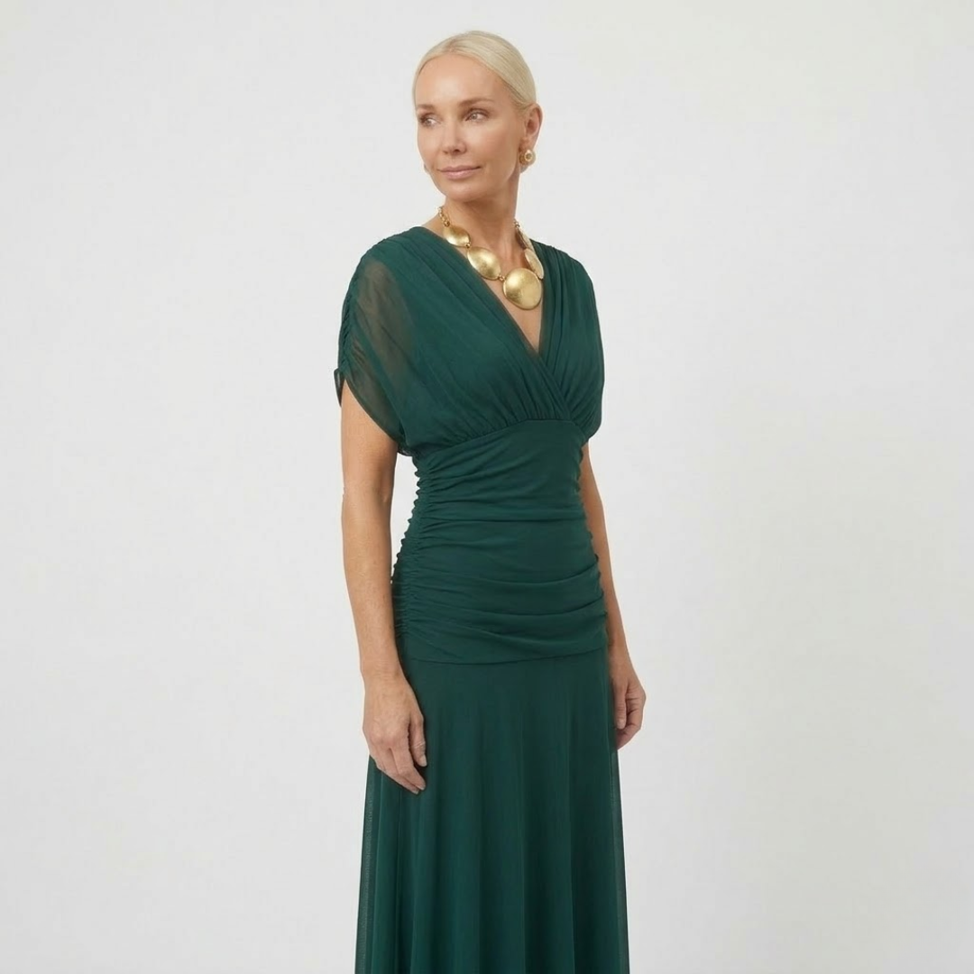ISABELLA | Elegante Maxi-jurk met Flatterende Taille en Tijdloze Klasse