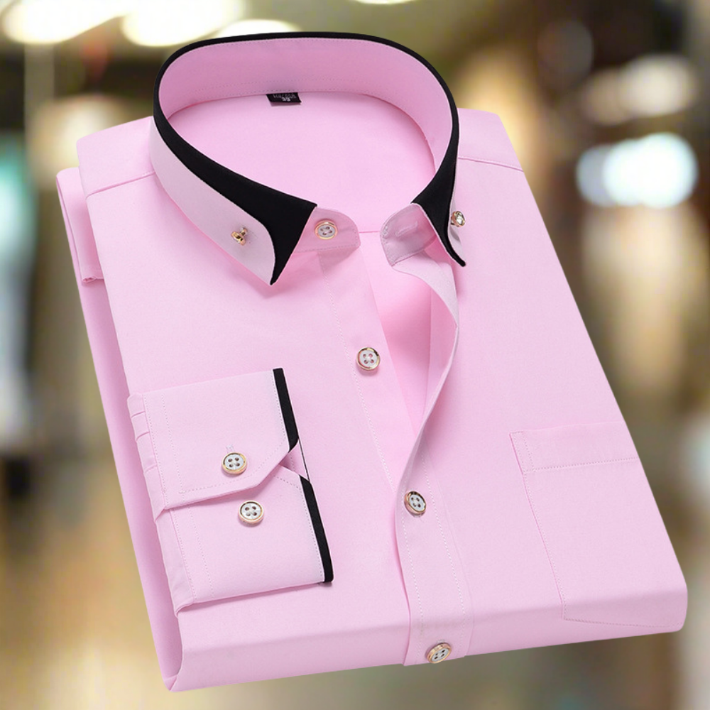 Adalbert | Klassieke katoenen overhemd met lange mouwen