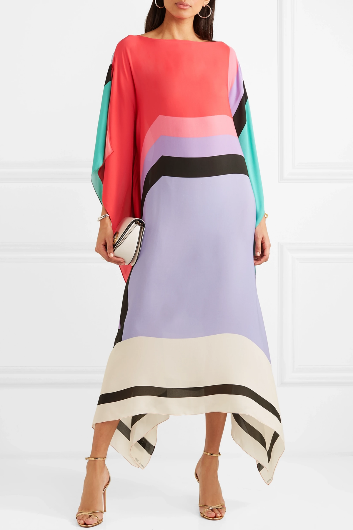 Aurora | Boho Chic Caftan met Grafische Print