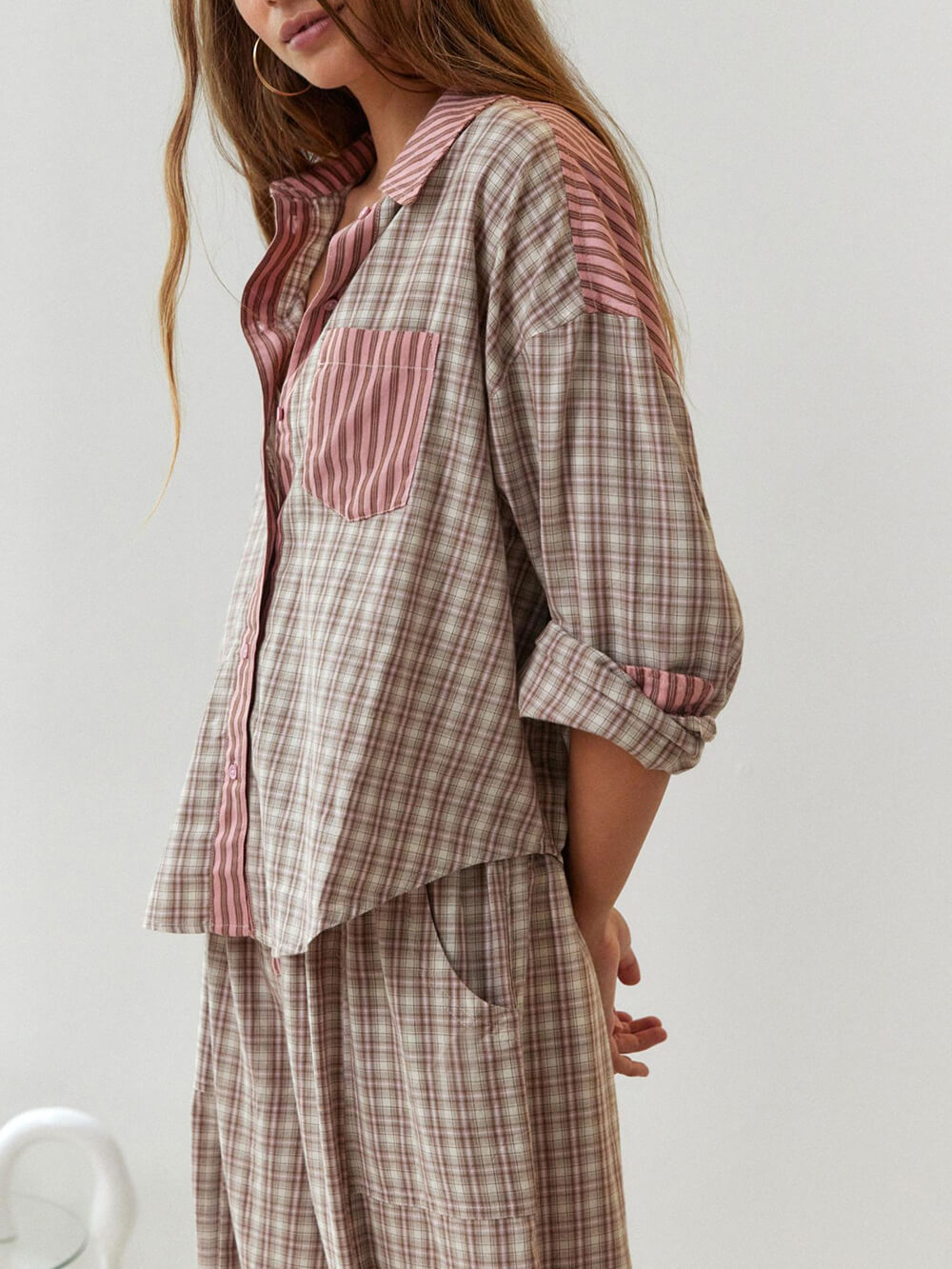 Compleet roze pyjama