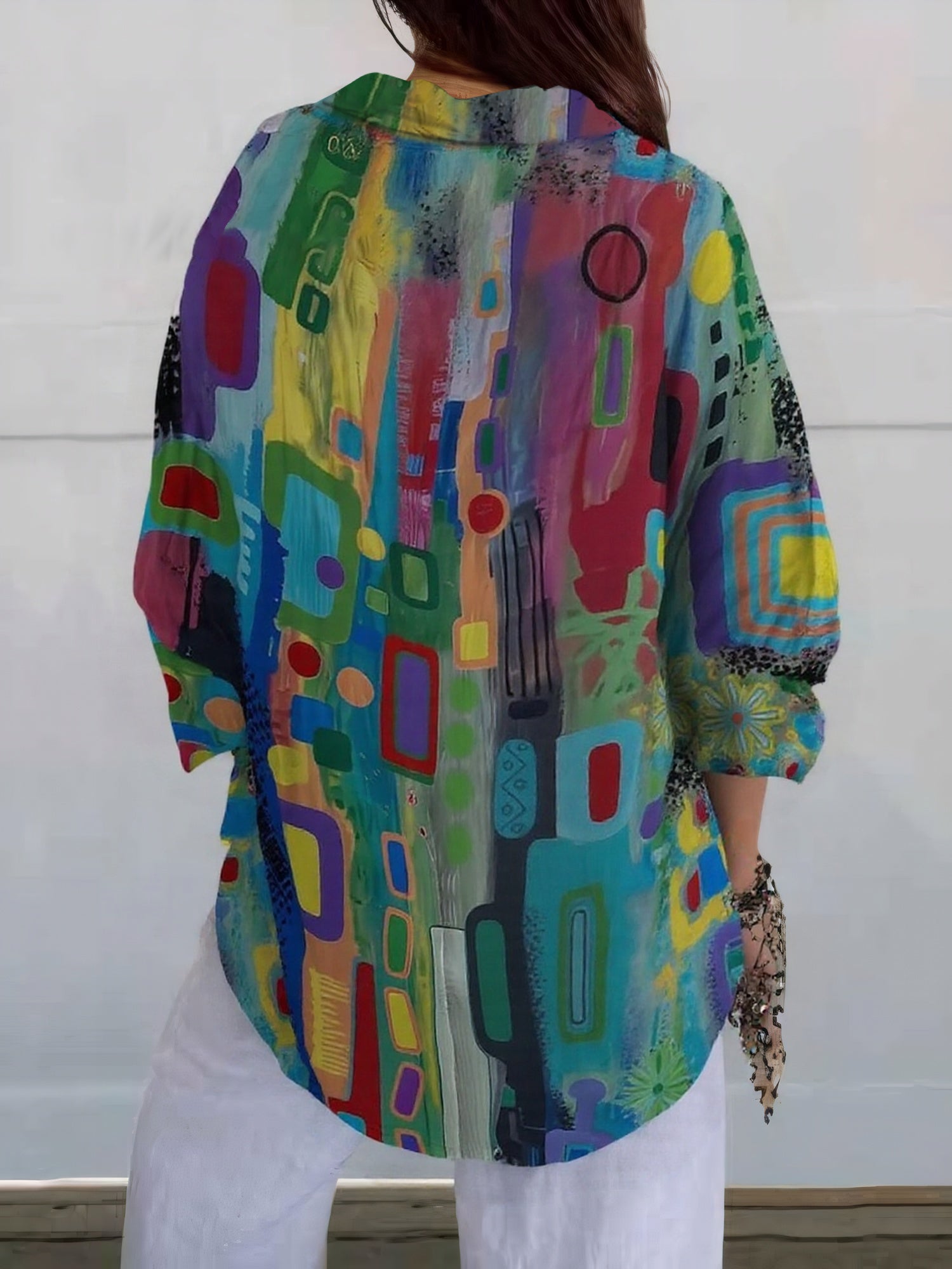 CLAUDIA | Oversized Artistieke Blouse met Unieke Stijl en Dagelijks Comfort voor Onvergetelijke Looks