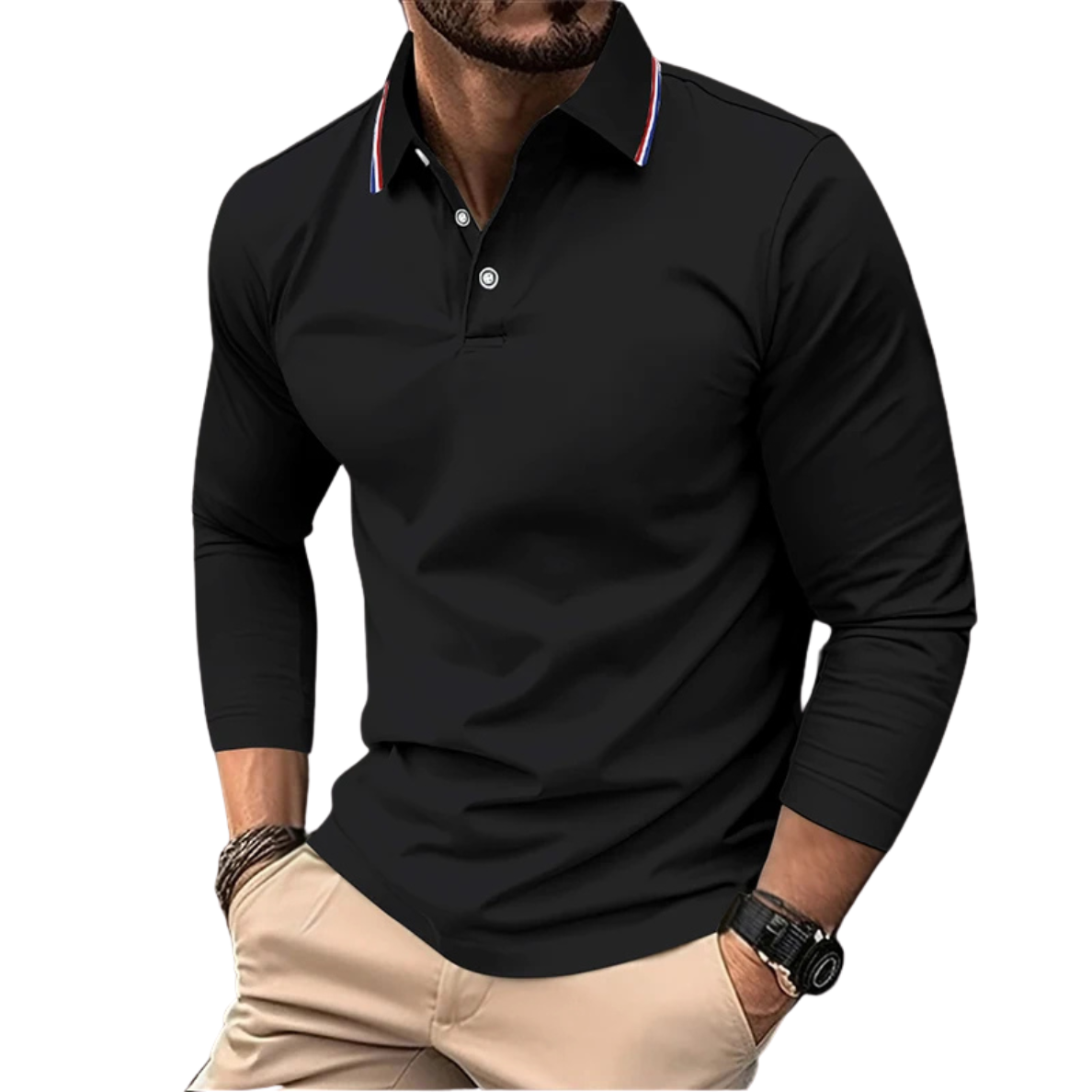 ÉMILIEN | PREMIUM CASUAL POLO MET CONTRASTERENDE Kraag