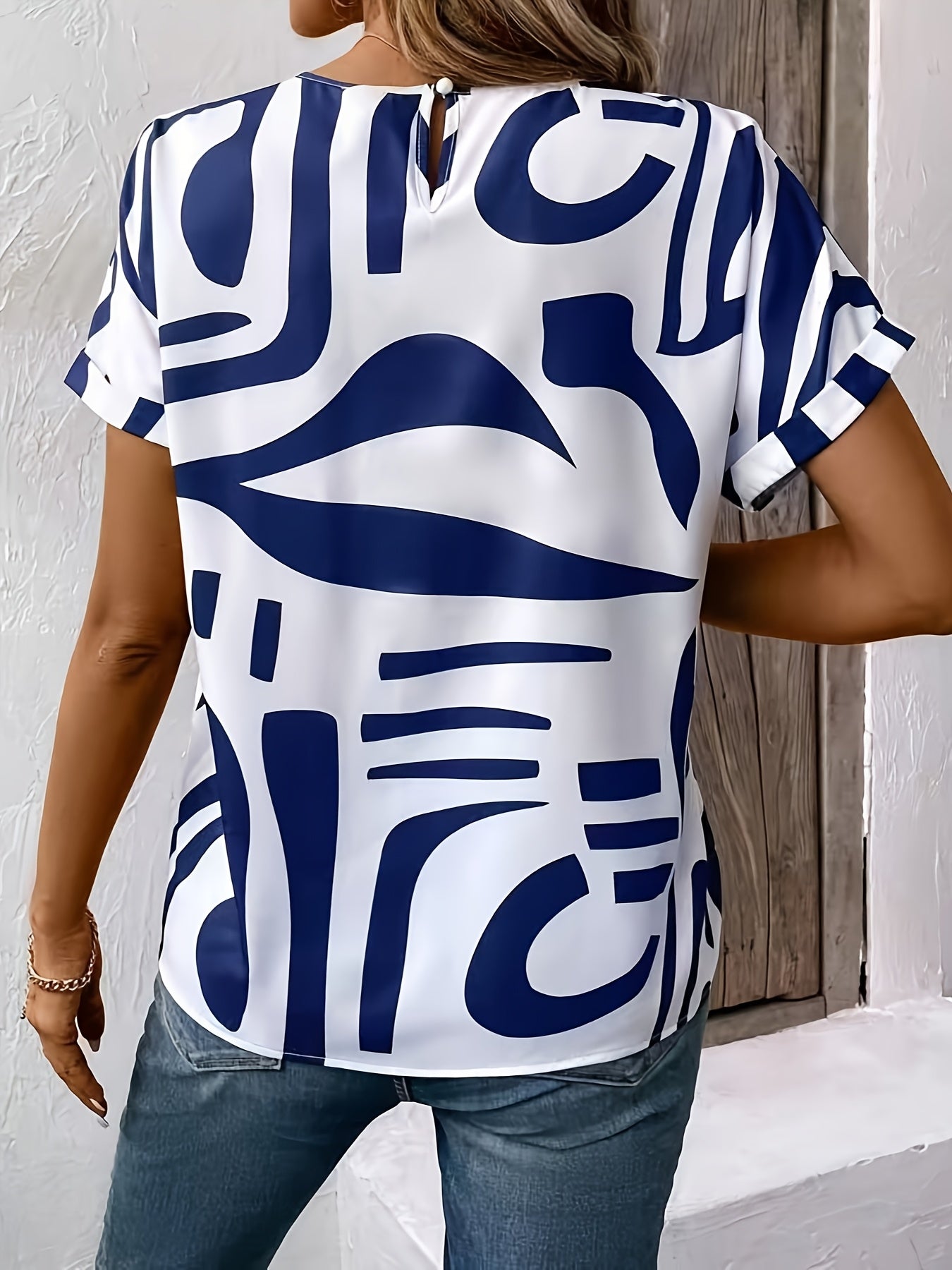 Nina | Casual Blouse met Originele Print en Comfortabele Pasvorm voor Alle Gelegenheden