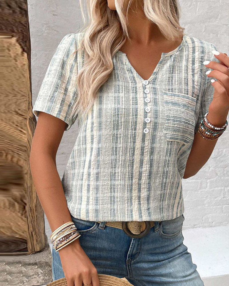CLAUDIA | Casual T-shirt met Comfortabele Pasvorm en Natuurlijke Stijl voor het Dagelijks Leven