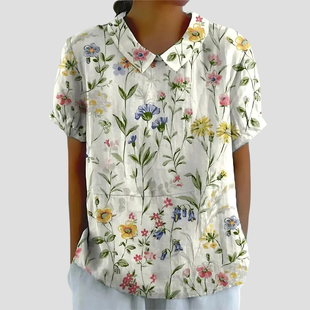 ROSALIA | Bloemige Blouse met Lichte Pasvorm en Romantische Stijl voor Elk Moment