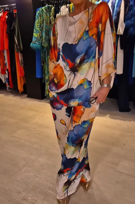 GABRIELLA | Twee-delige Flowing Set met Artistieke Snit voor Unieke Stijl en Vrije Beweging