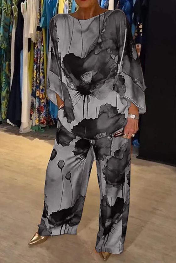 GABRIELLA | Twee-delige Flowing Set met Artistieke Snit voor Unieke Stijl en Vrije Beweging
