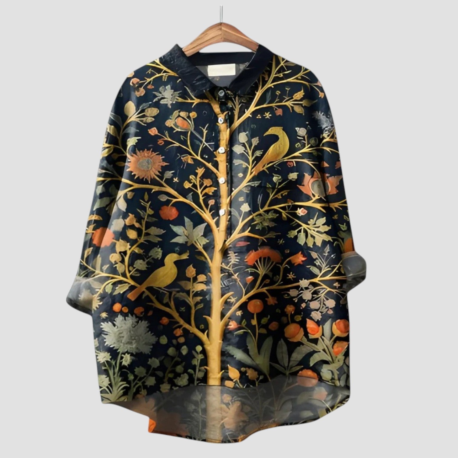 ALMA | Oversized Shirt met Betoverd Bosprint