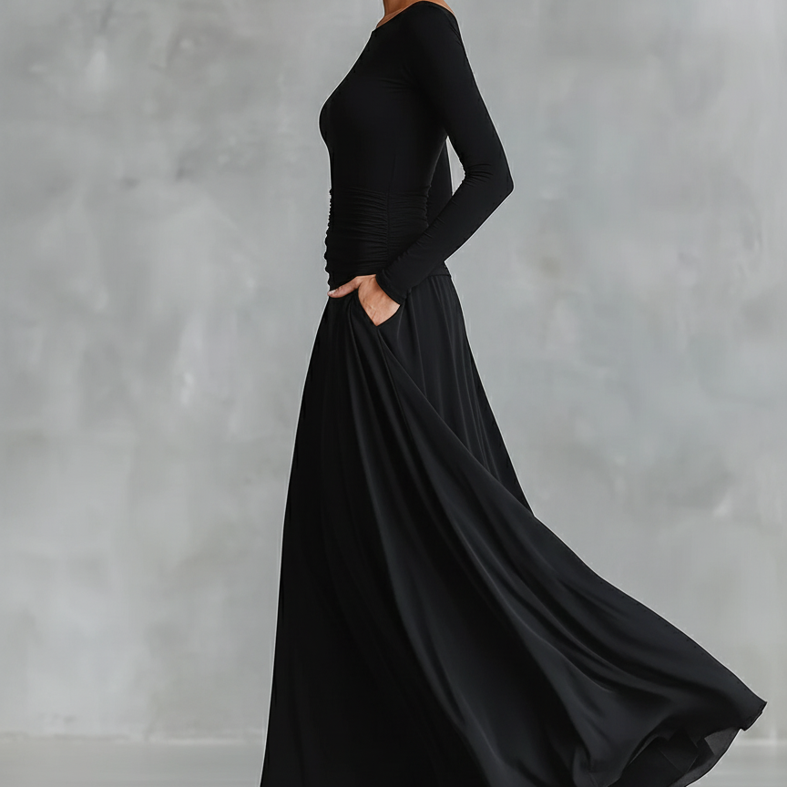 Rubi | Elegante maxi-jurk die niet strak zit en mooi valt op het figuur
