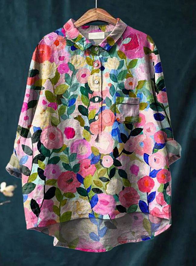 Elise | Elegante en veelzijdige bloemenblouse