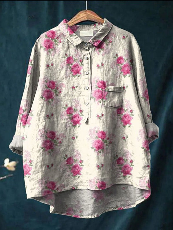 Elise | Elegante en veelzijdige bloemenblouse