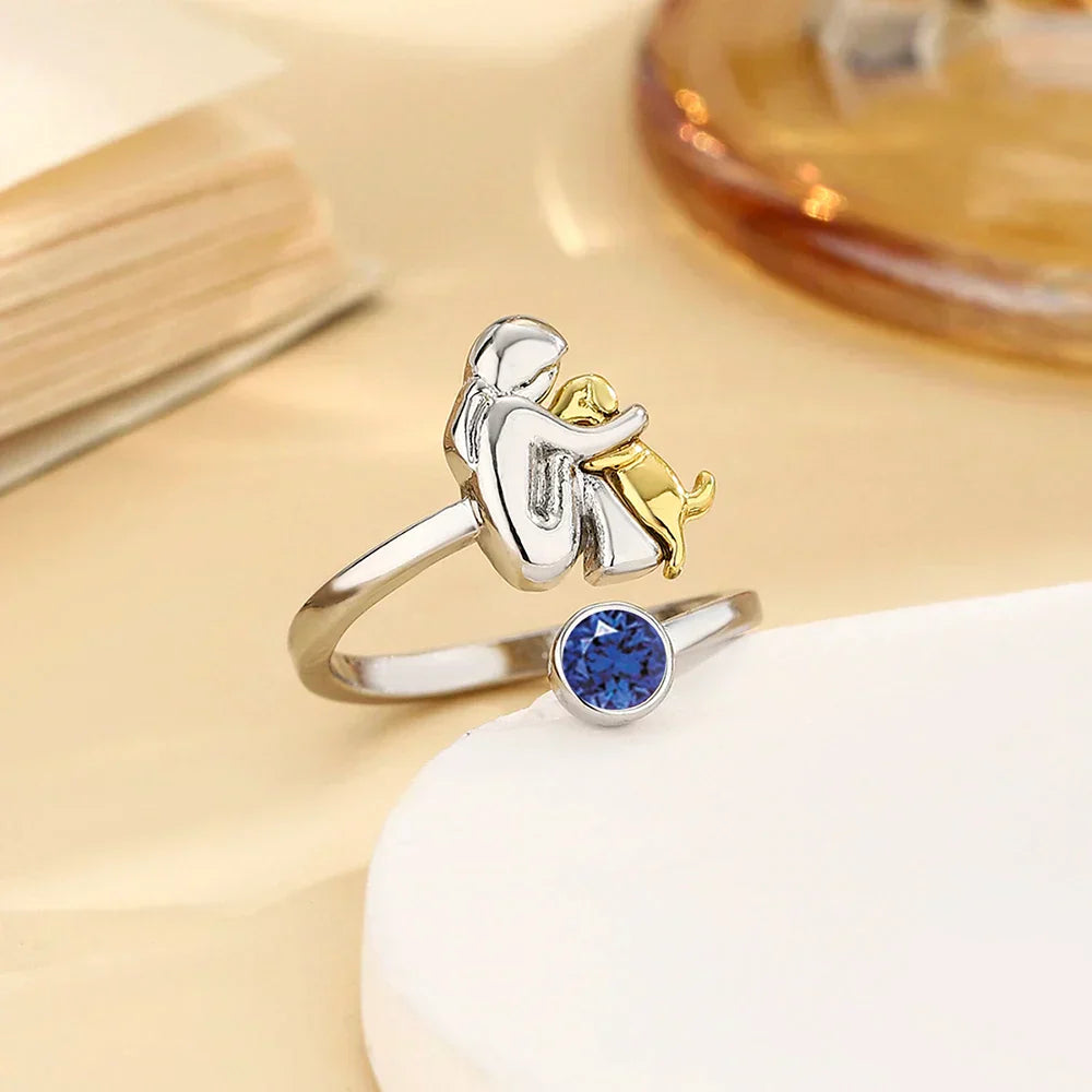 Roos™ - Ring met Hondenicoon