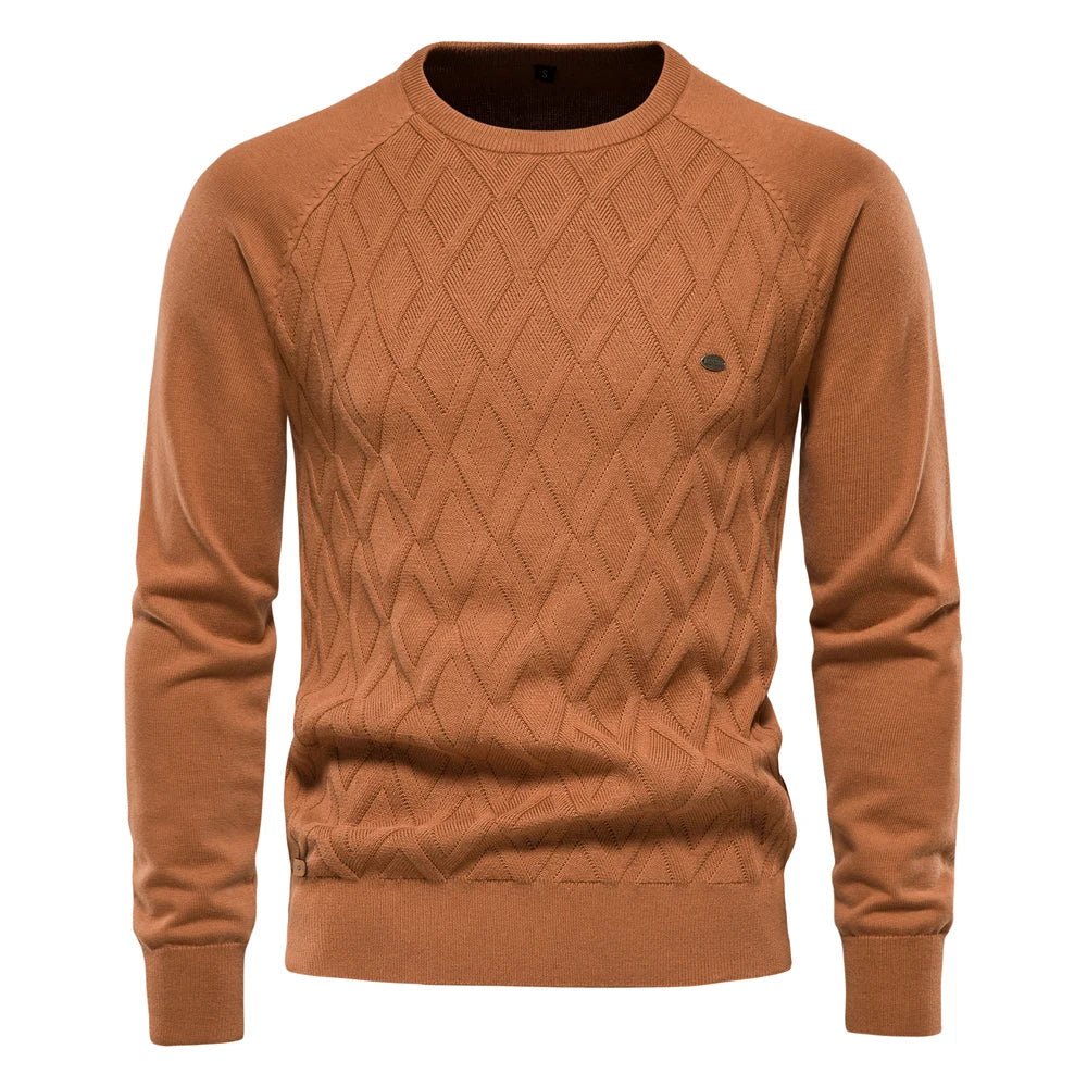 Theodor | Herenpullover met Ruitpatroon