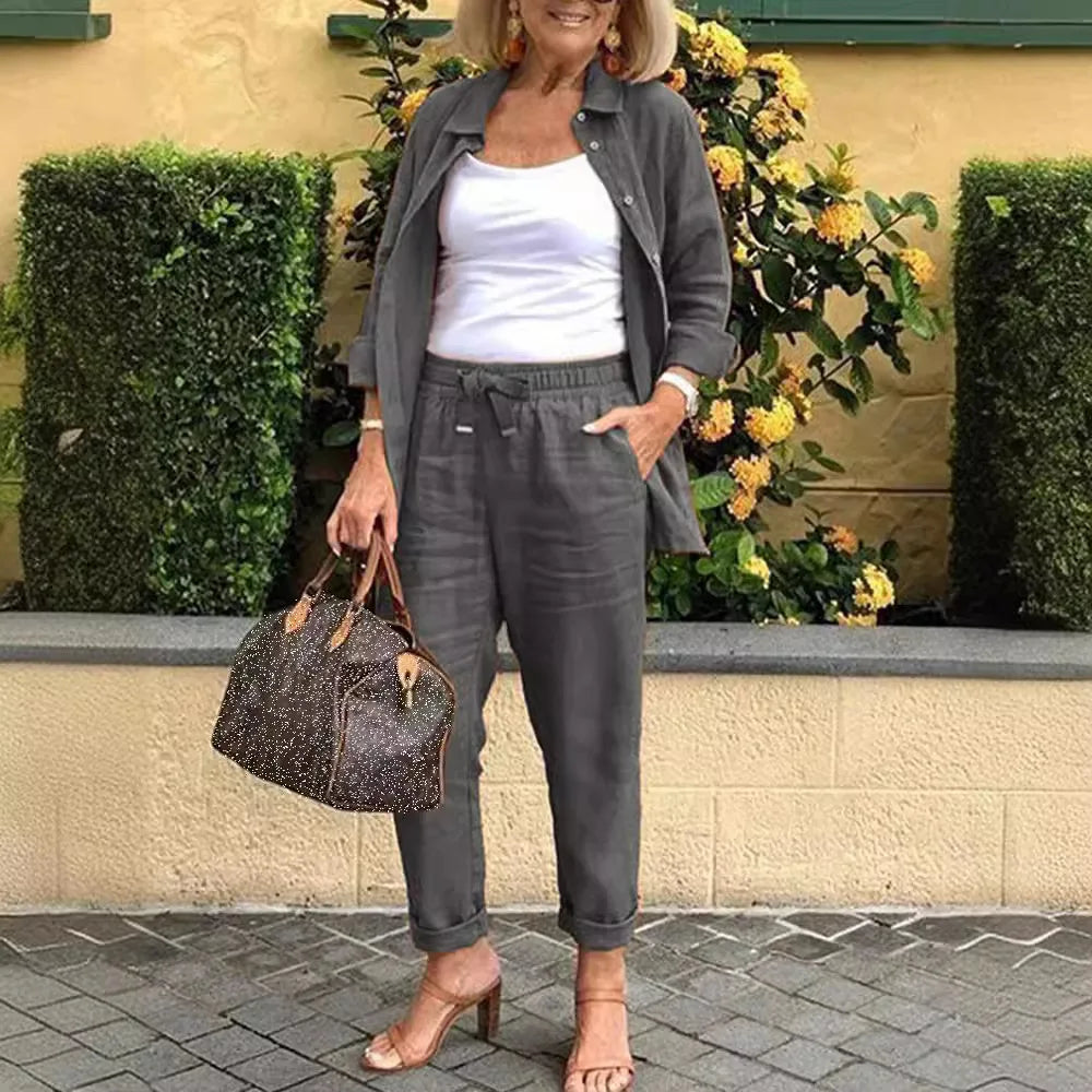 YVELINA | Compleet Dames 2-delige Set Comfortabel en Elegant