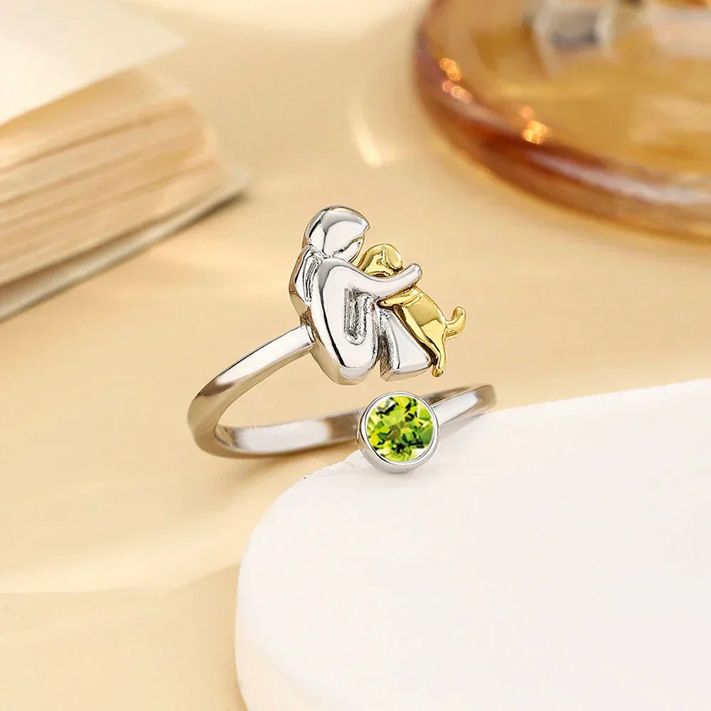 Roos™ - Ring met Hondenicoon