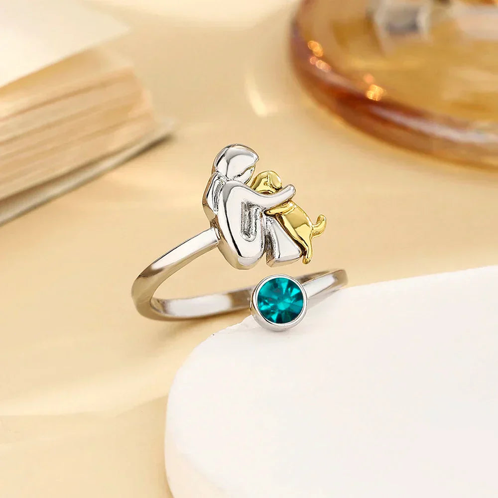 Roos™ - Ring met Hondenicoon