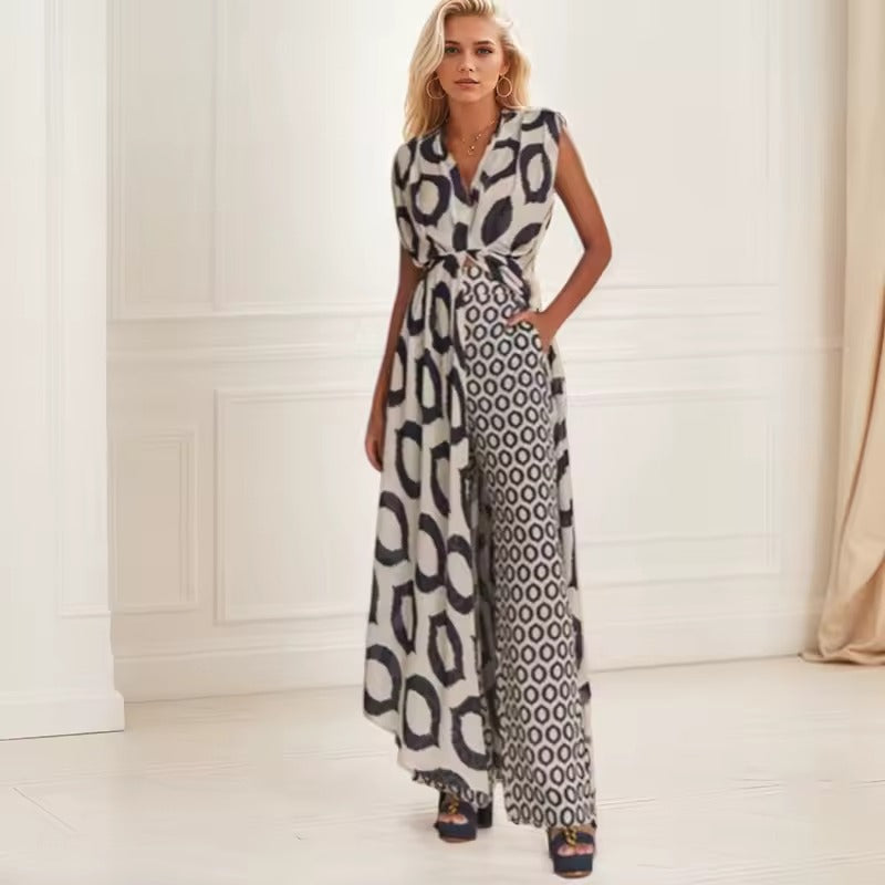 VITTORIA | Etnische Vloeiende Set met Elegante Silhouet en Boho Vakantiestijl