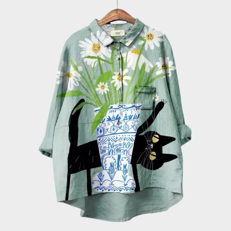 ELISABETTA | Oversized Bloes met Comfortabele Pasvorm voor Zorgeloze Dagen