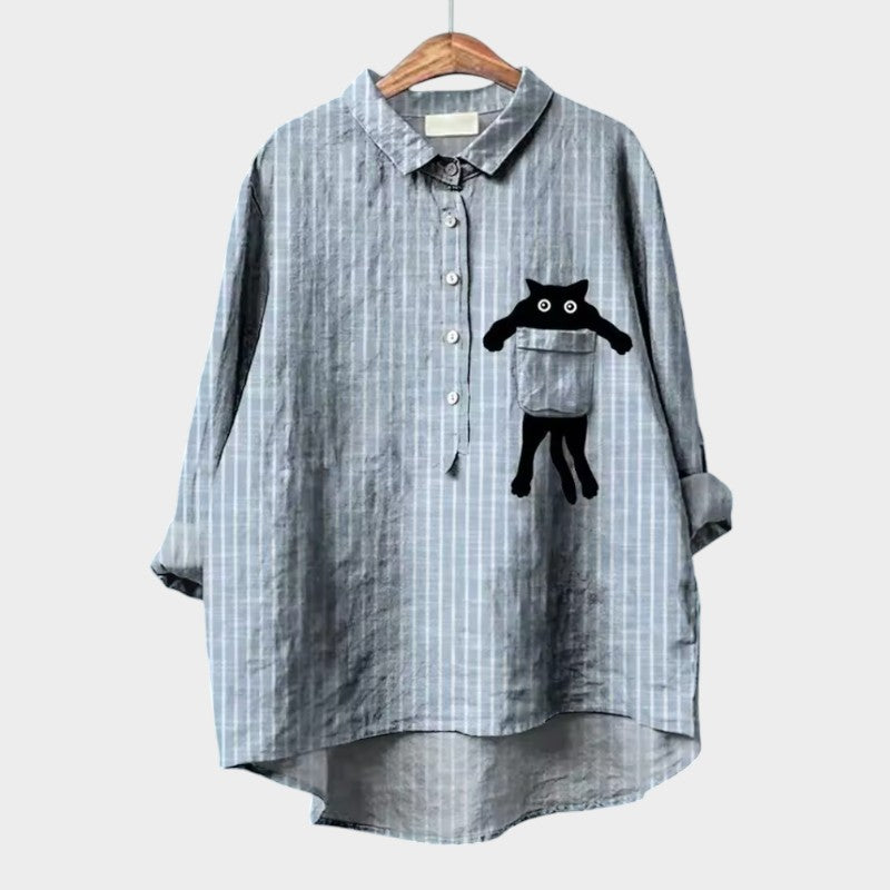 ELISABETTA | Oversized Bloes met Comfortabele Pasvorm voor Zorgeloze Dagen