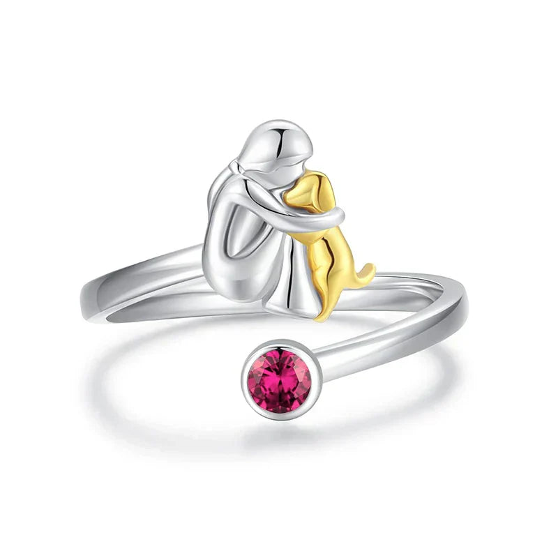 Roos™ - Ring met Hondenicoon