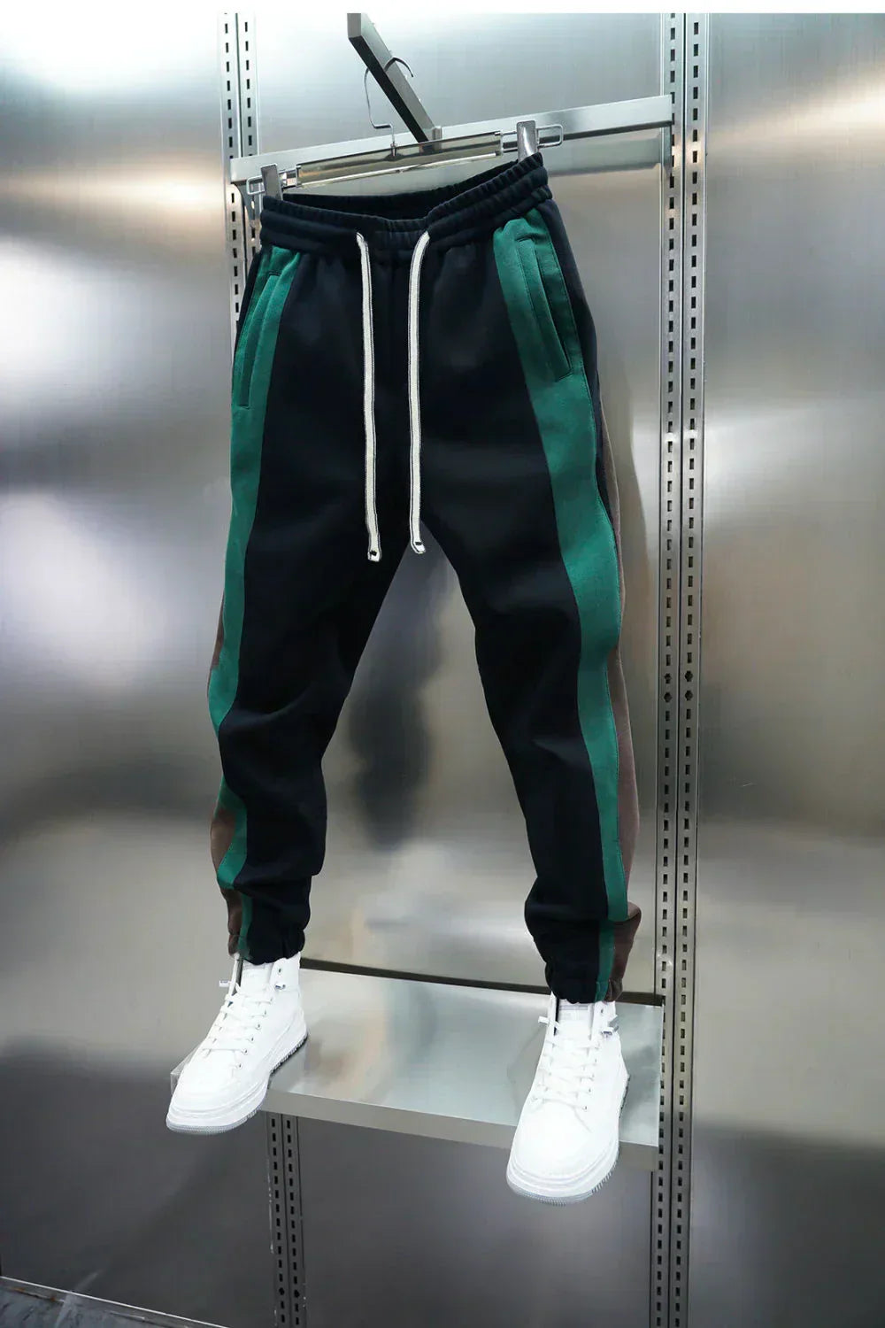 Laurent™ | Broek met Spanningen en Contrasterende Strepen