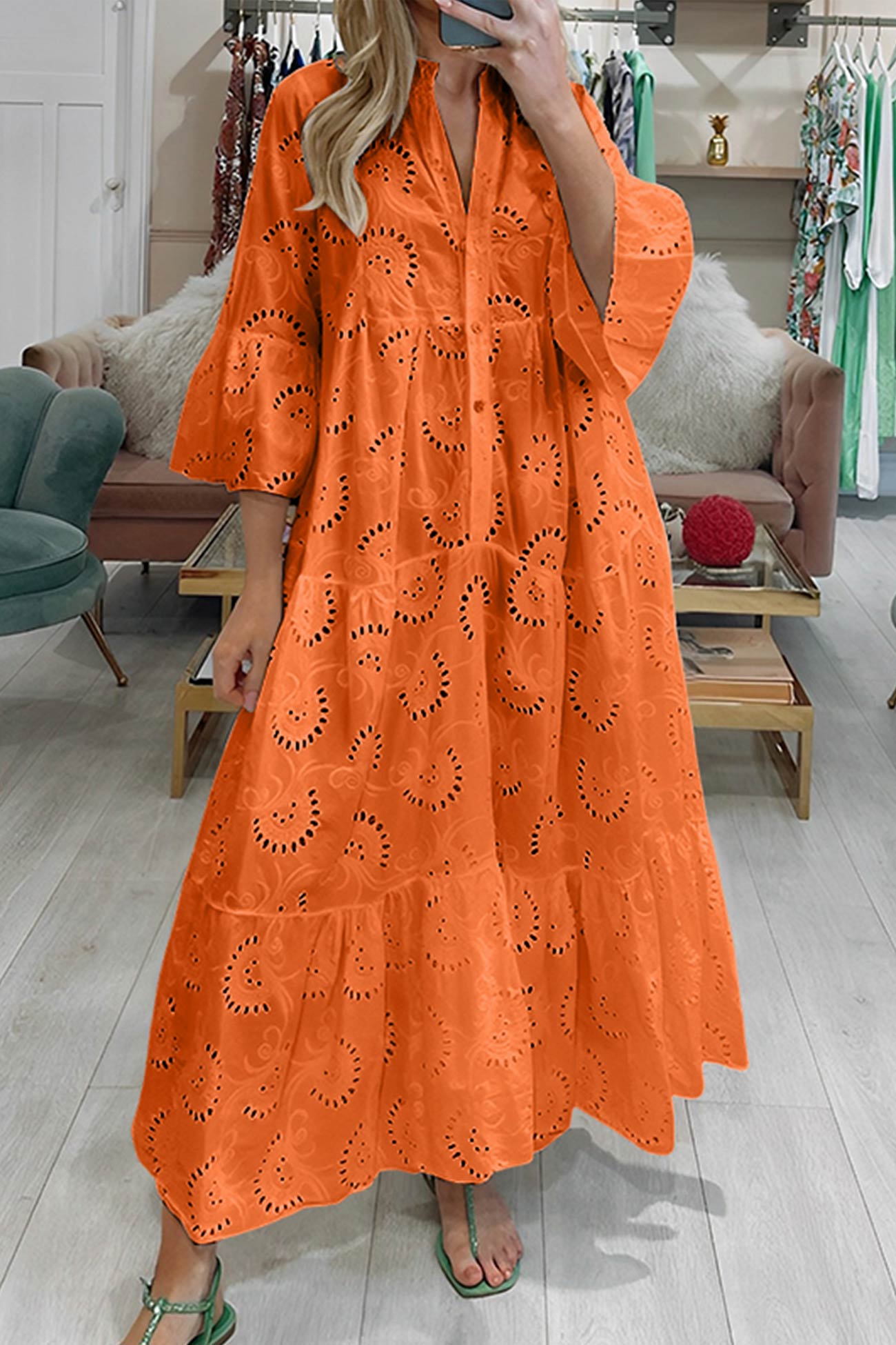 Rita | Lange jurk met elegante stijl en dagelijks comfort voor de zomer en informele gelegenheden
