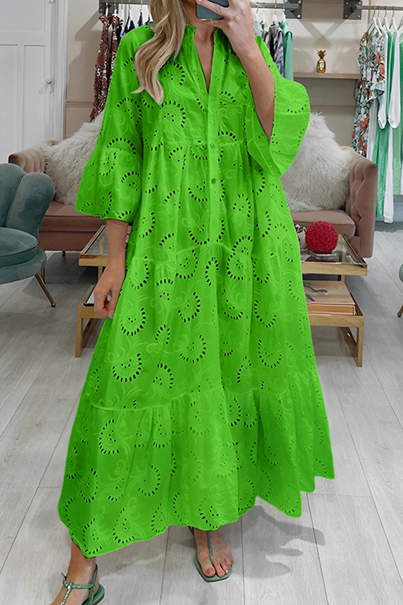 Rita | Lange jurk met elegante stijl en dagelijks comfort voor de zomer en informele gelegenheden