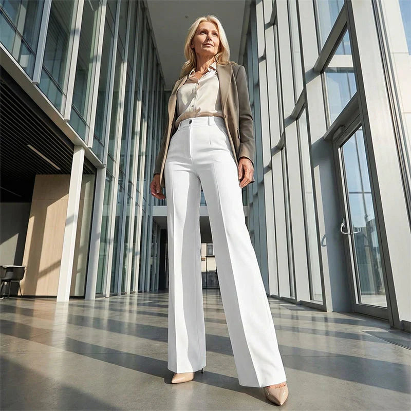 ELINORA | Chic hoge taillebroek met flatterende pasvorm voor werk en elegante momenten