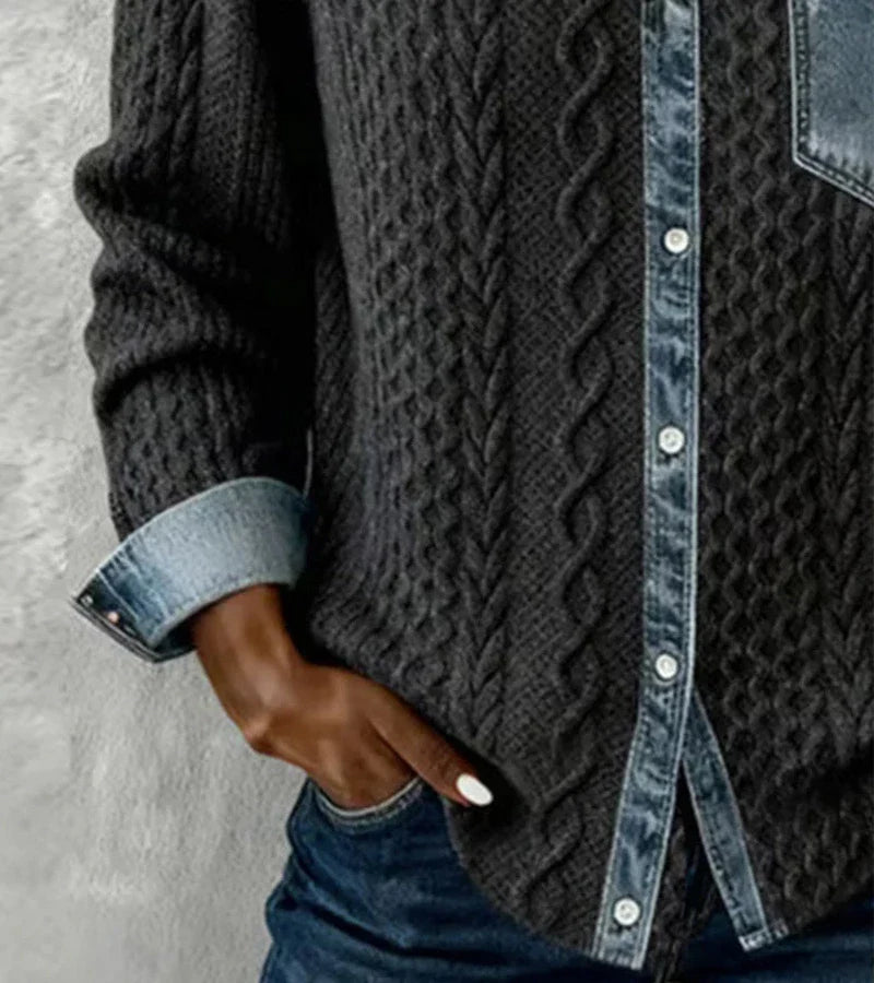 SANNE™ | Gebreide Top met Warm Comfort en Tijdloze Chic voor Elke Dag