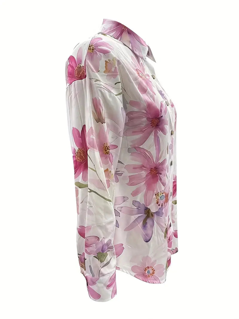 ALESSIA | Lichte Bloemige Blouse met Dagelijks Comfort en Vrouwelijke Stijl
