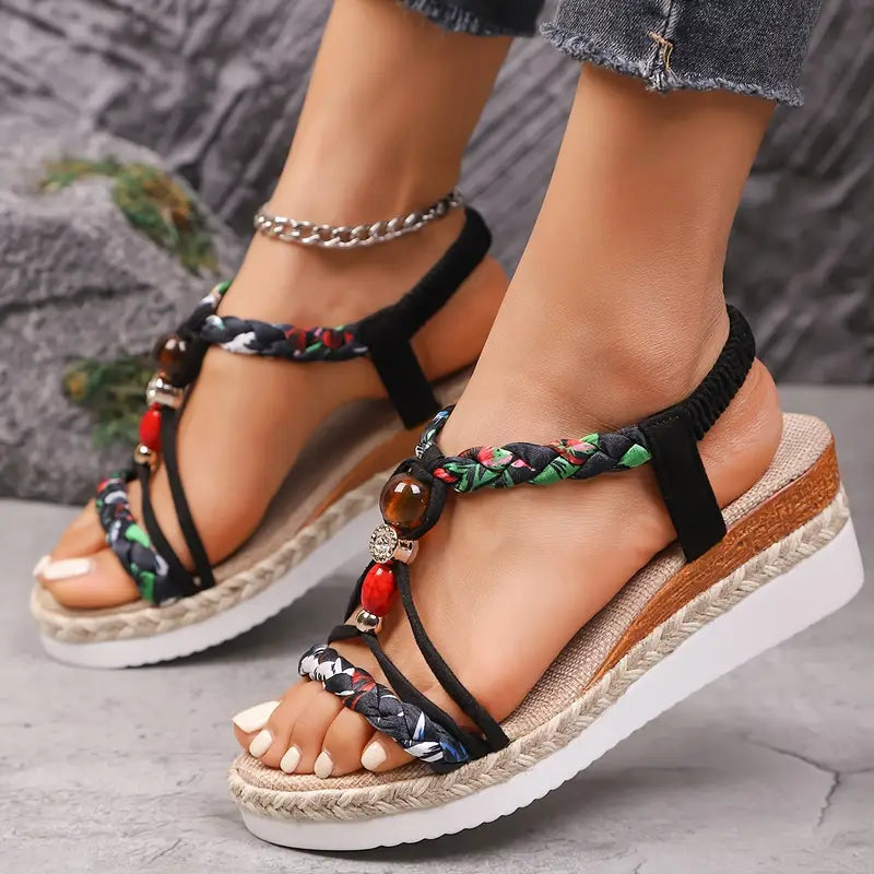 SANNE | Comfortabele Sandalen met Lage Hak voor Elke Zomerse Gelegenheid