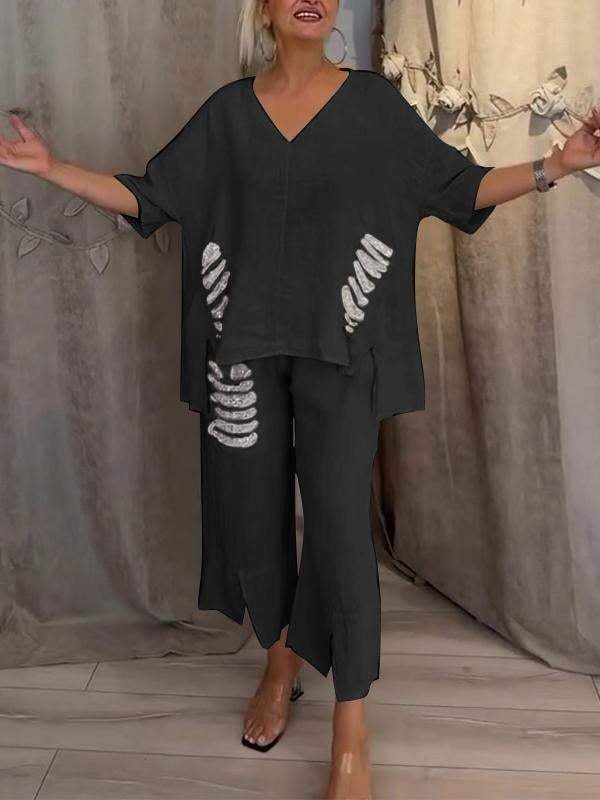 BIANCA | Twee-delig Zomeroutfit met Natuurlijke Elegantie en Vloeiende Comfort voor Zonnige Dagen