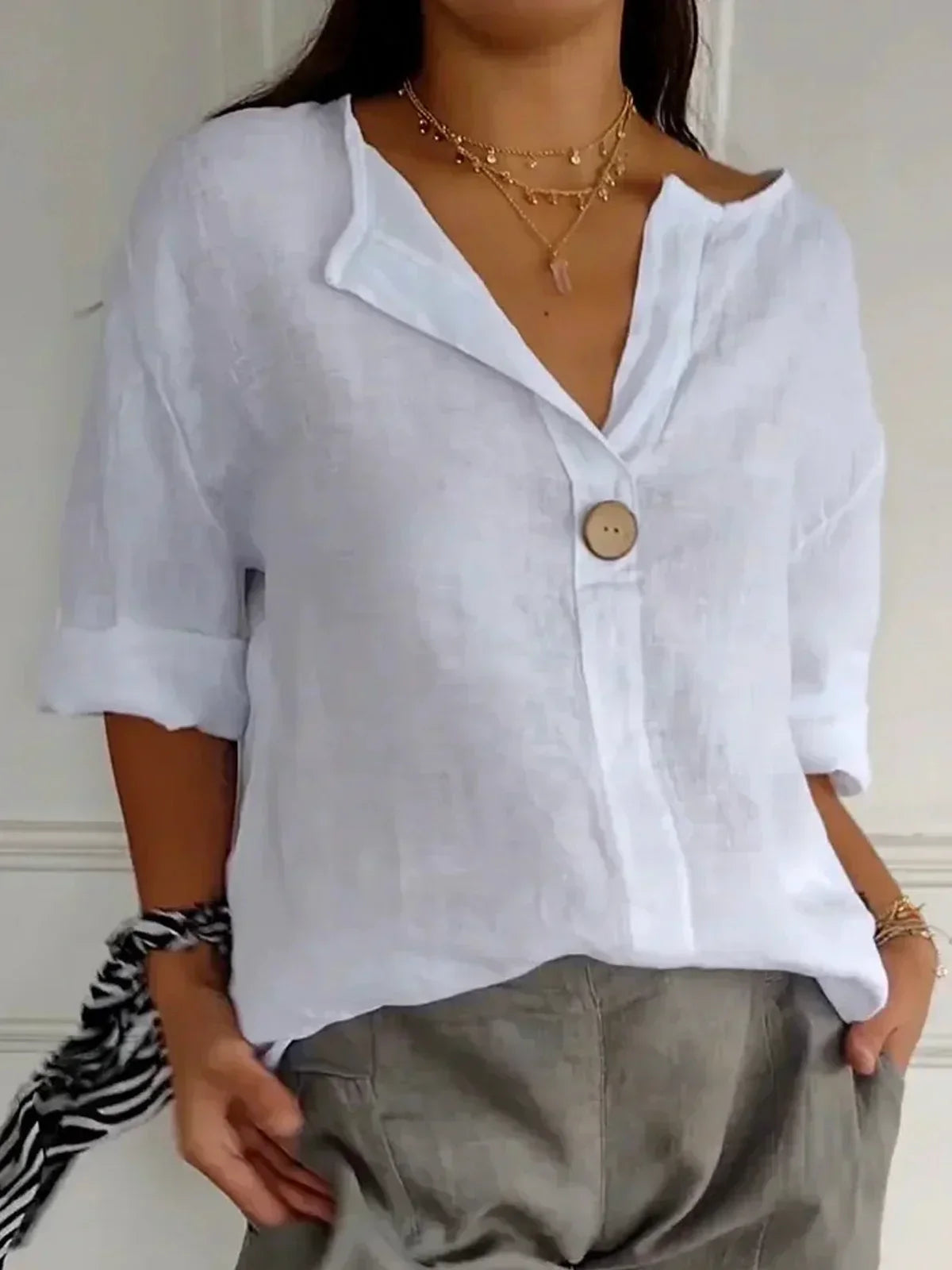 Sofia | Dames blouse comfort chic – Onmiddellijke elegantie en verfijnde look voor elke dag