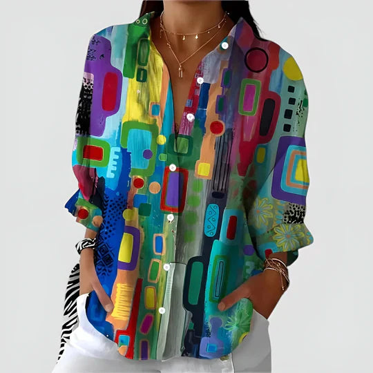 Amalie™ | Blouse met kleurrijk ontwerp