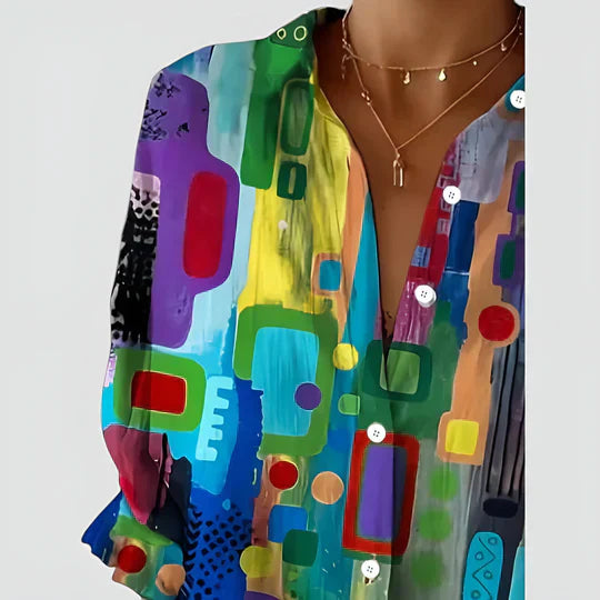 Amalie™ | Blouse met kleurrijk ontwerp