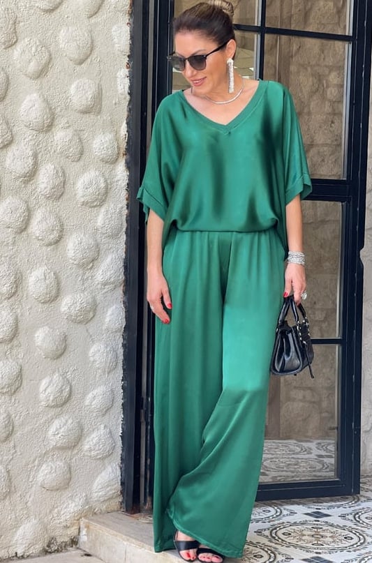 PATRIZIA | Elegante Satijnen Set met Vloeiende Pasvorm voor Chic Stijl en Dagelijks Comfort