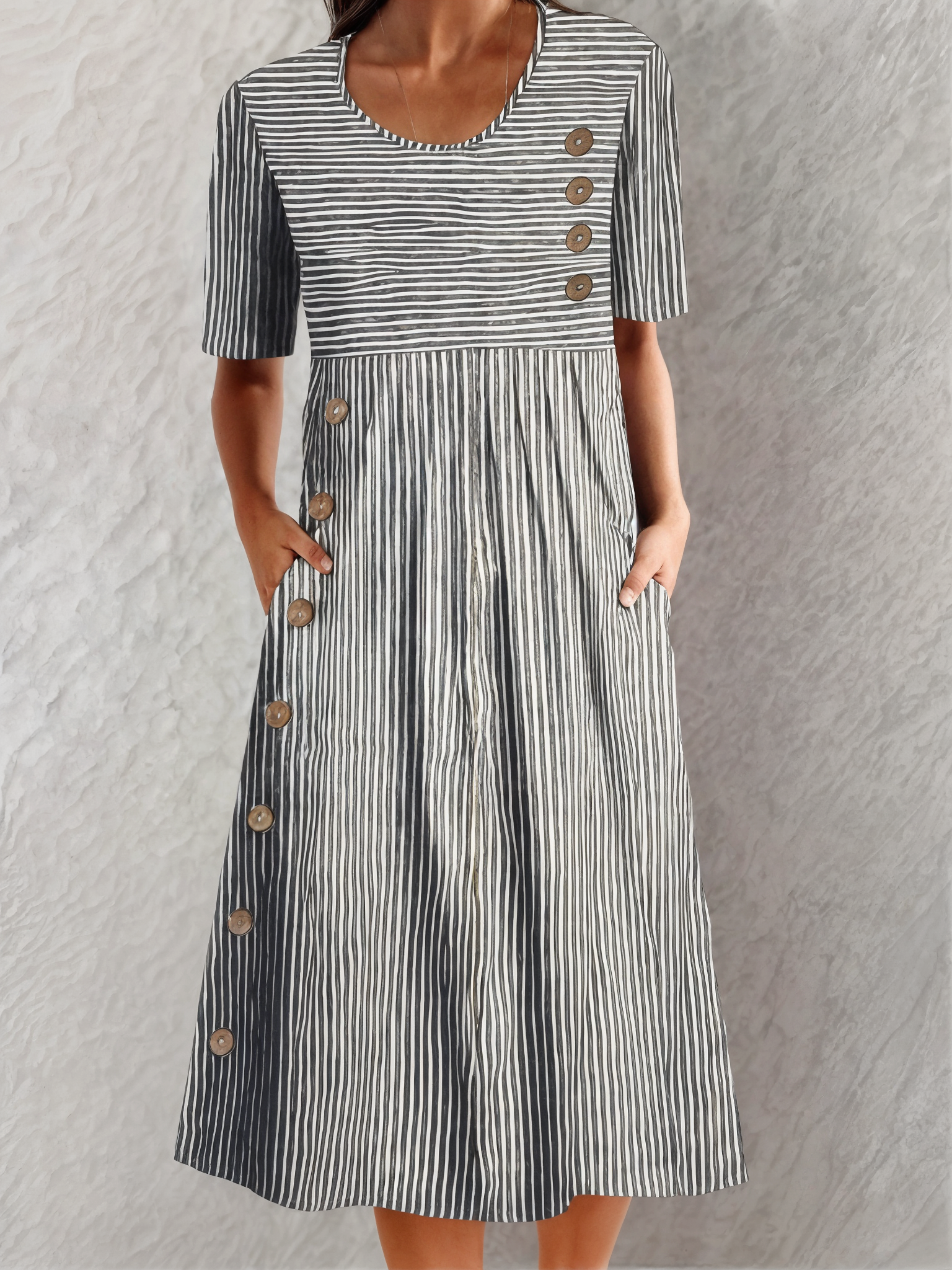 Sofia™ | Gestreepte Zomerjurk